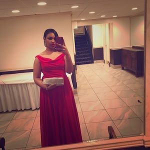 Beautiful Red Floor Length Gown